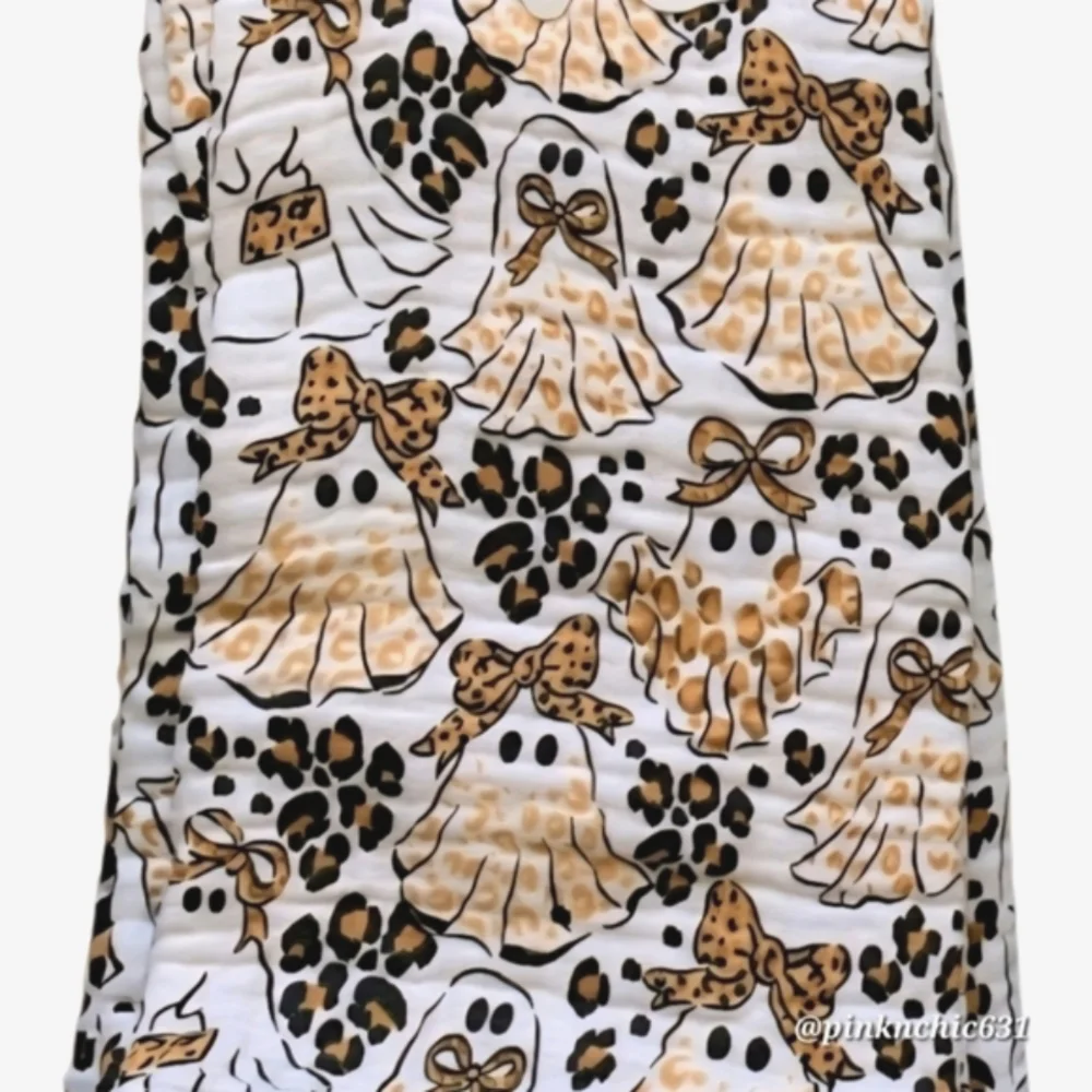 Envogue Cotton Gauze Ghost Cheetah Leopard Print Halloween Kitchen Towels
